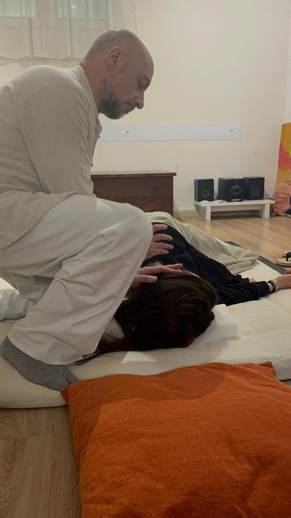immagine di un trattamento shiatsu